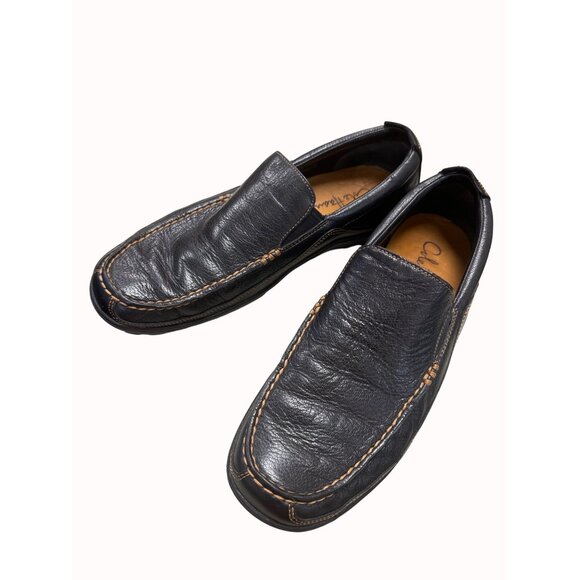 Cole Haan men’s dark brown leather slip on loafer shoes size 10m SKU 5306 main image 9